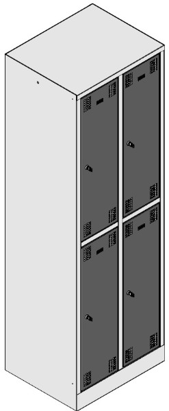STALGO UNIMA AG - Garderobenschränke - 2 Abteile vertikal frontbündig